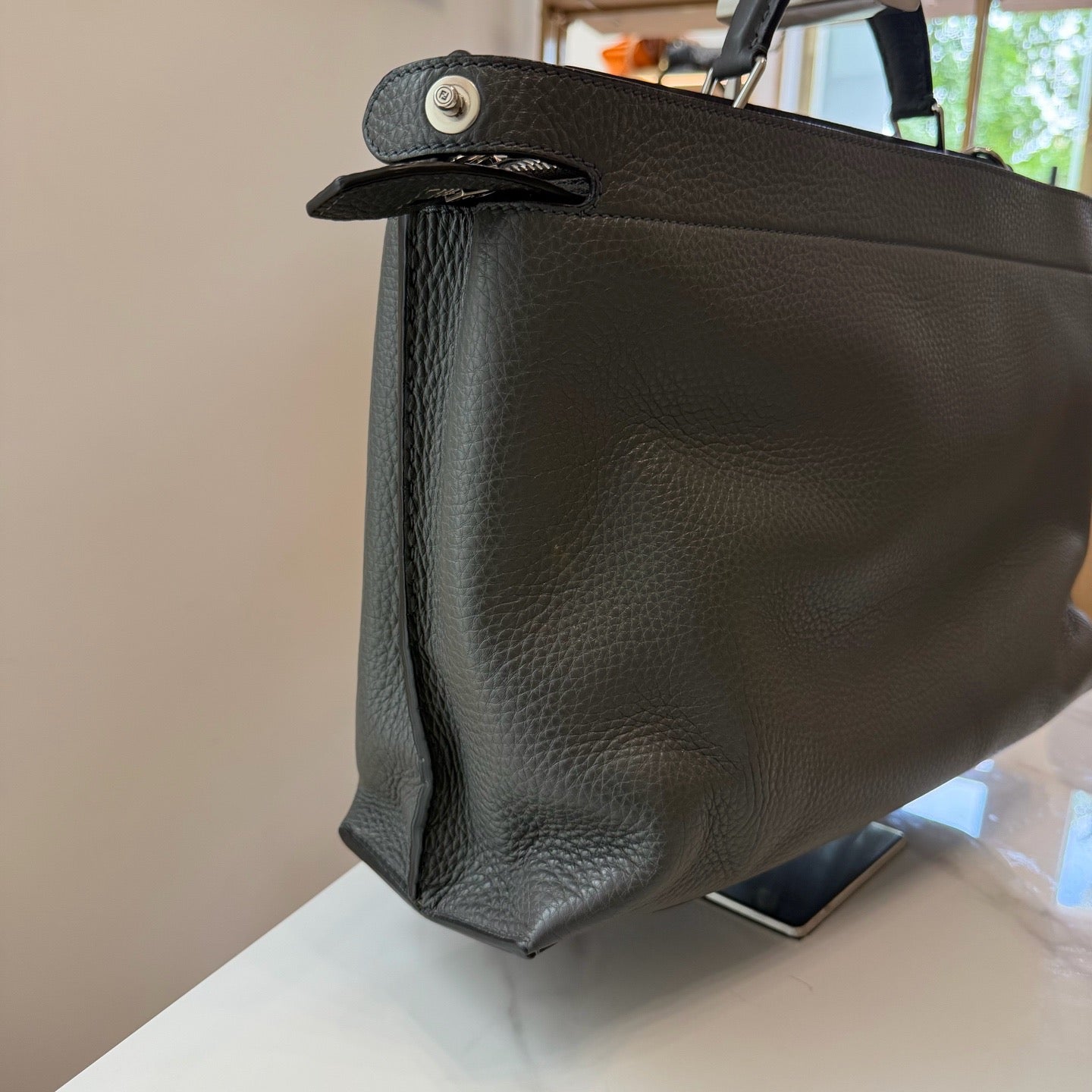 Fendi - Peekaboo - Leather - Grey - (large)