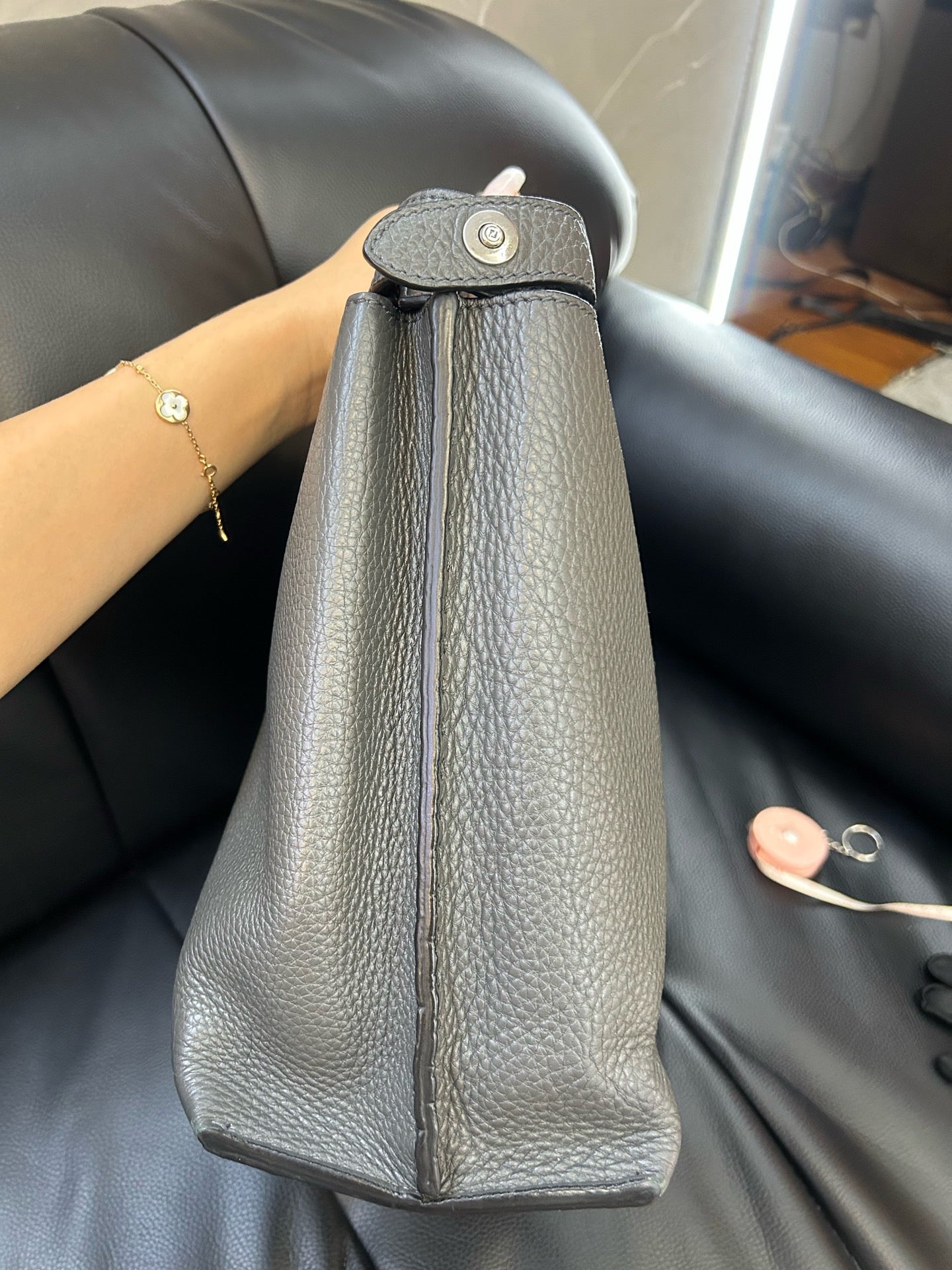 Fendi - Peekaboo - Leather - Grey - (large)