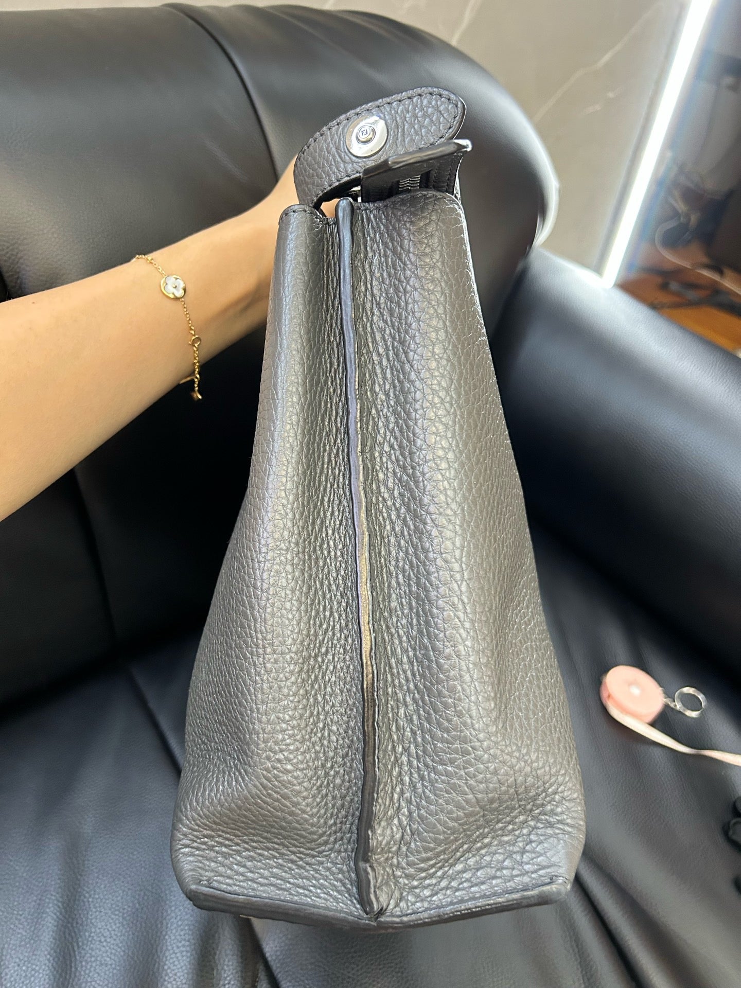 Fendi - Peekaboo - Leather - Grey - (large)
