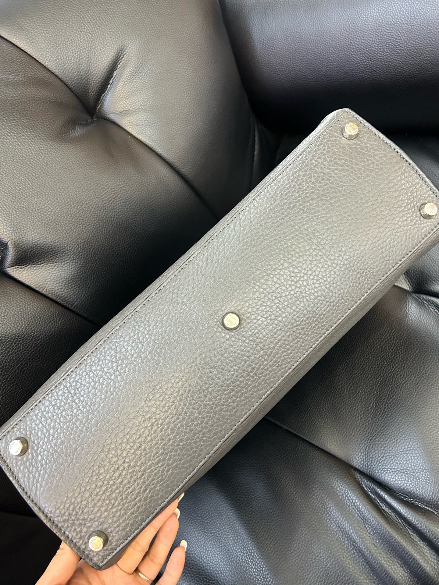 Fendi - Peekaboo - Leather - Grey - (large)