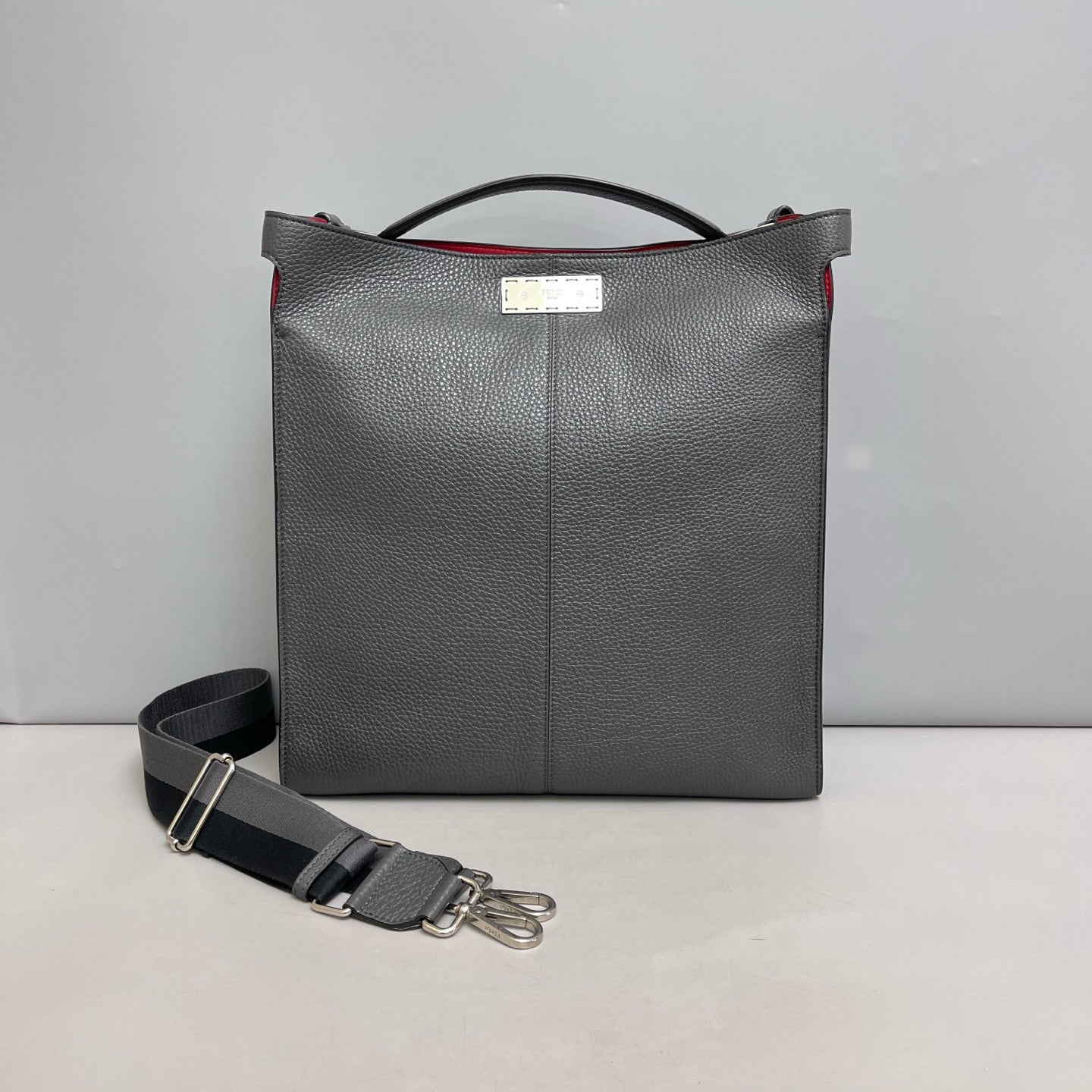 Fendi - Peekaboo - Leather - Grey - (medium)