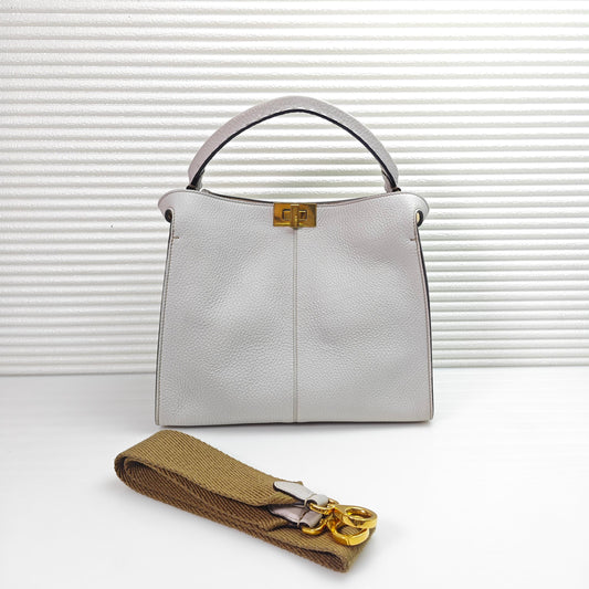 Fendi - Peekaboo - Leather - Grey - (medium)