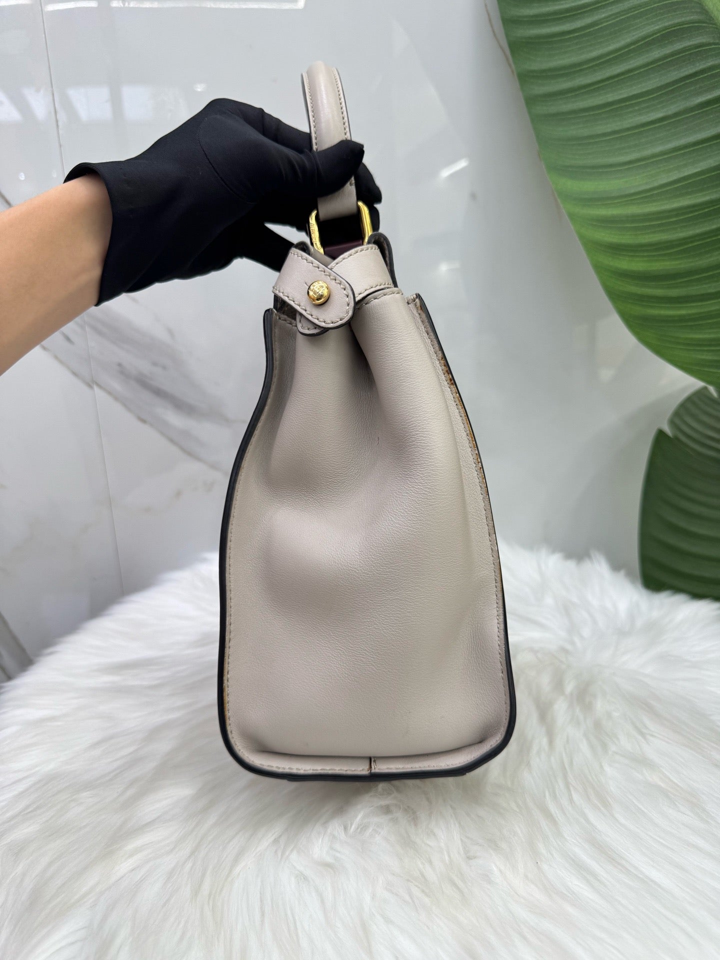 Fendi - Peekaboo - Leather - Grey - (medium)