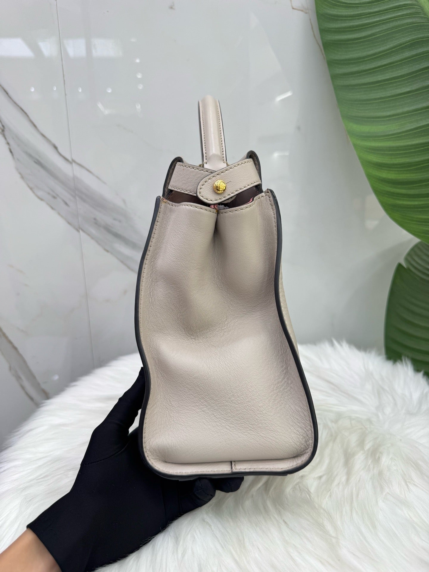 Fendi - Peekaboo - Leather - Grey - (medium)