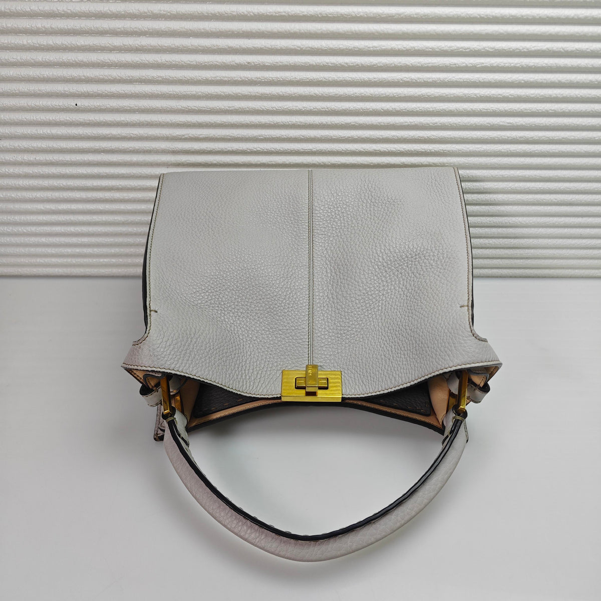 Fendi - Peekaboo - Leather - Grey - (medium)