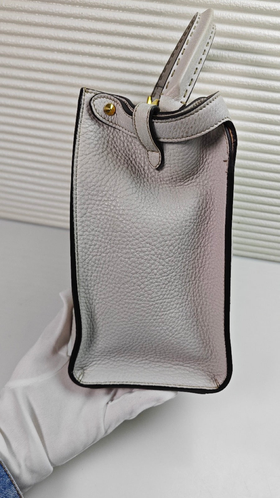 Fendi - Peekaboo - Leather - Grey - (medium)