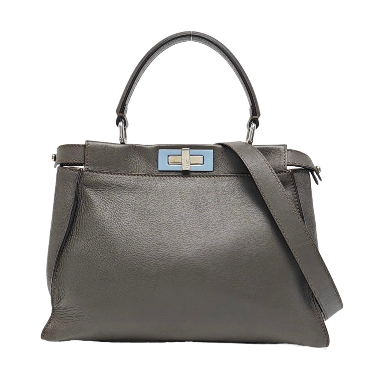 Fendi - Peekaboo - Leather - Grey - (medium)