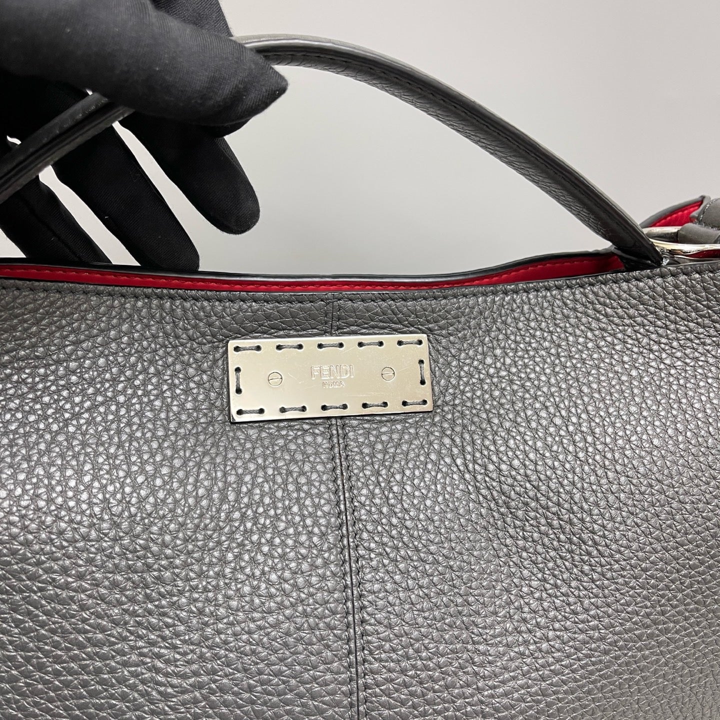 Fendi - Peekaboo - Leather - Grey - (medium)