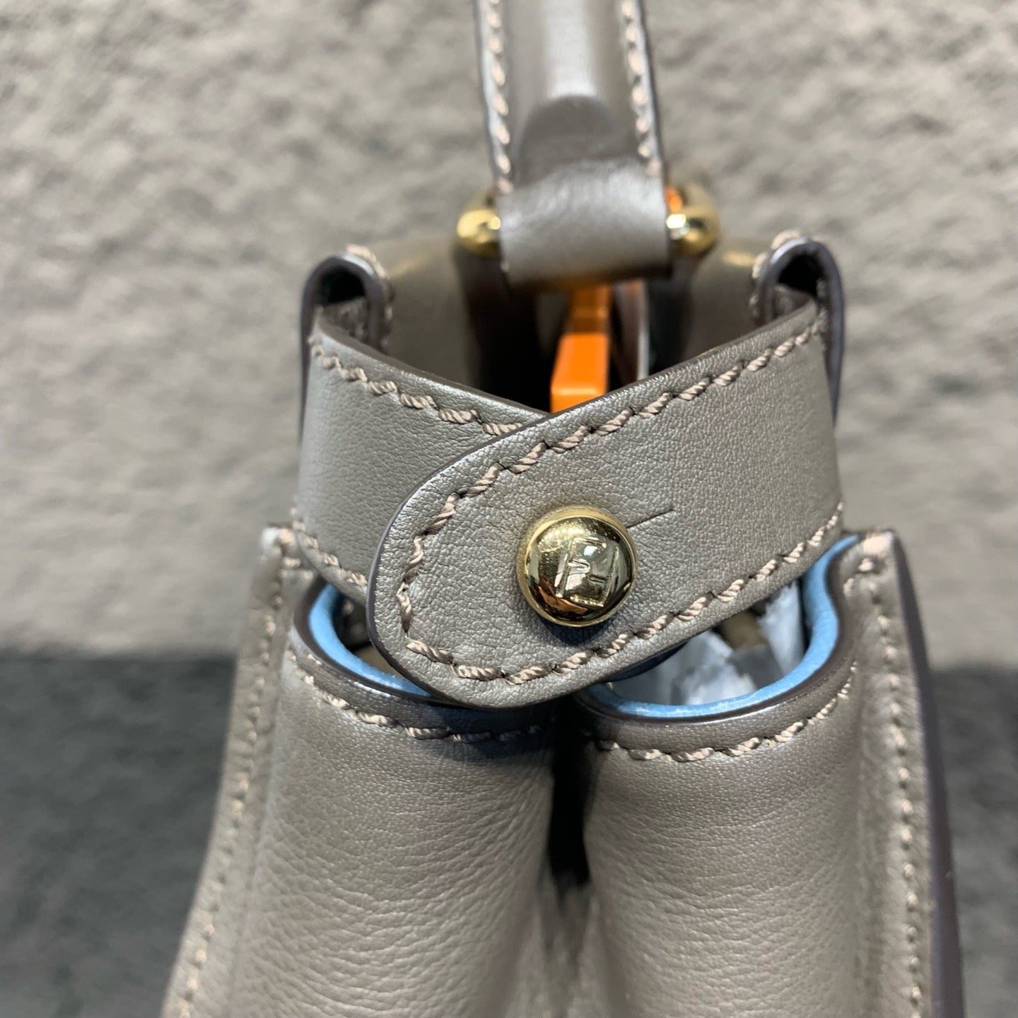 Fendi - Peekaboo - Leather - Grey - (medium)