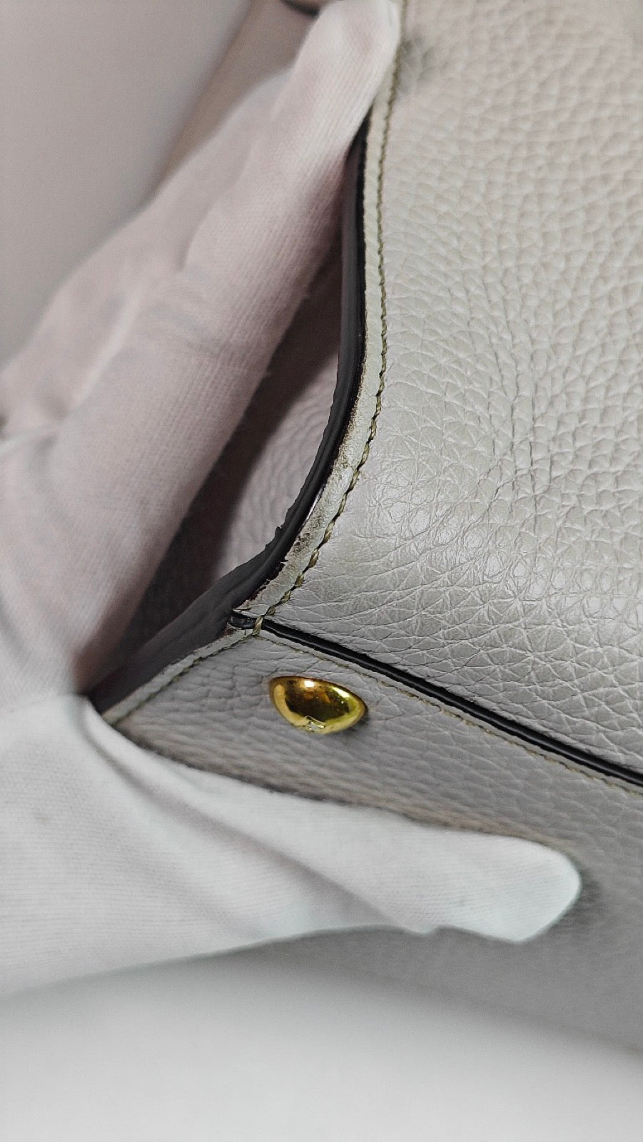 Fendi - Peekaboo - Leather - Grey - (medium)