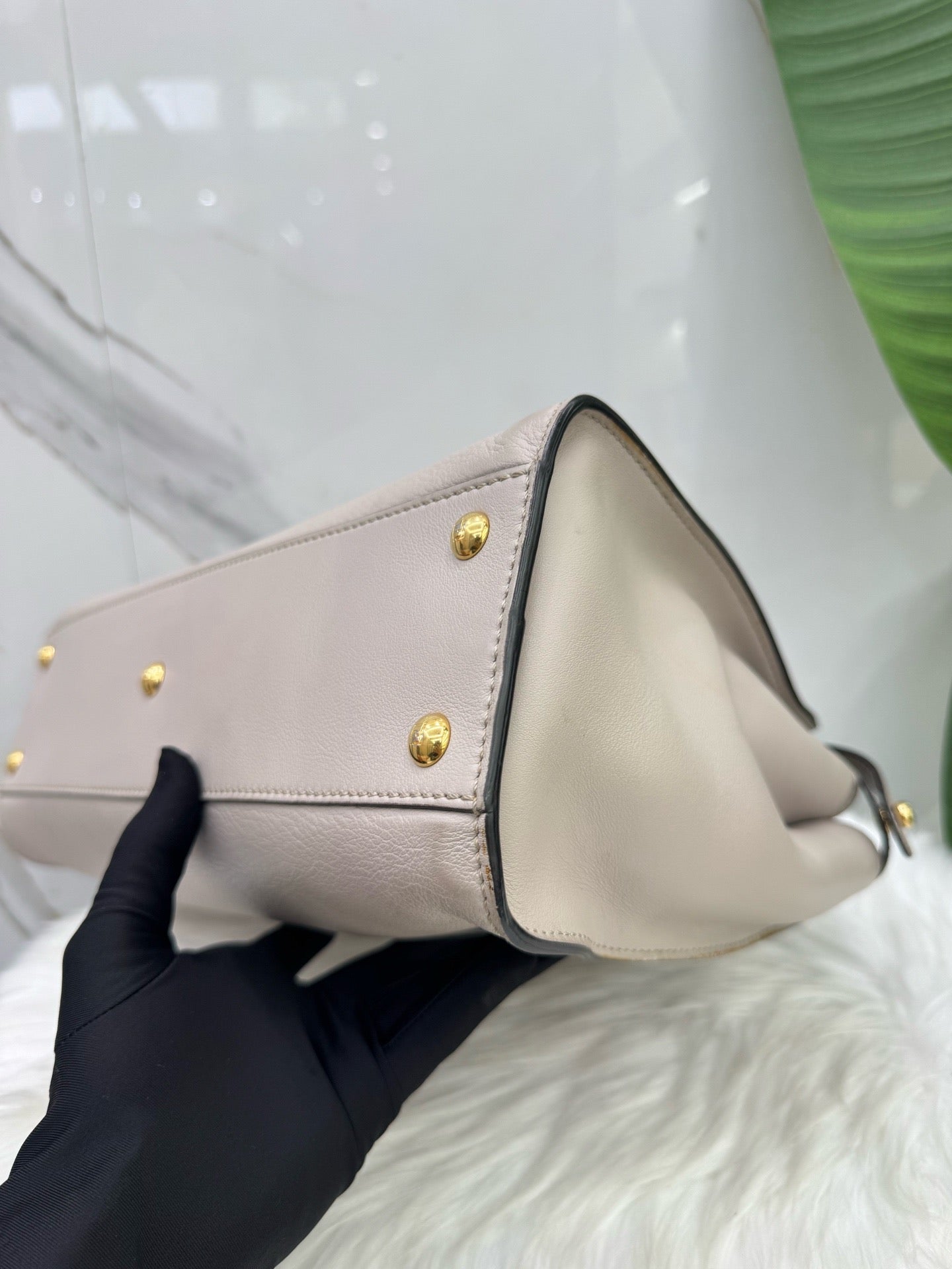 Fendi - Peekaboo - Leather - Grey - (medium)