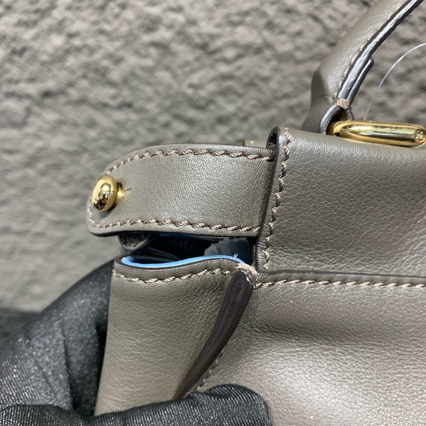 Fendi - Peekaboo - Leather - Grey - (medium)