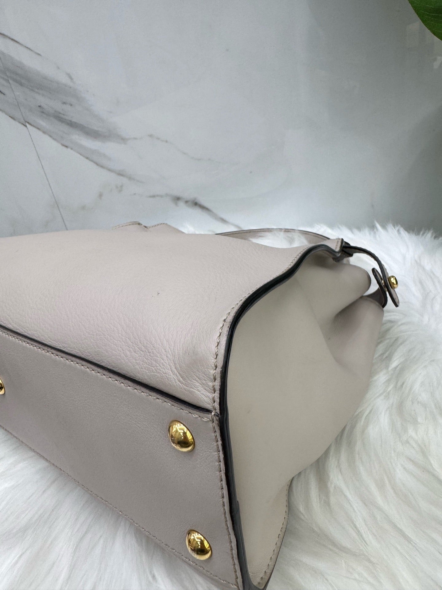 Fendi - Peekaboo - Leather - Grey - (medium)