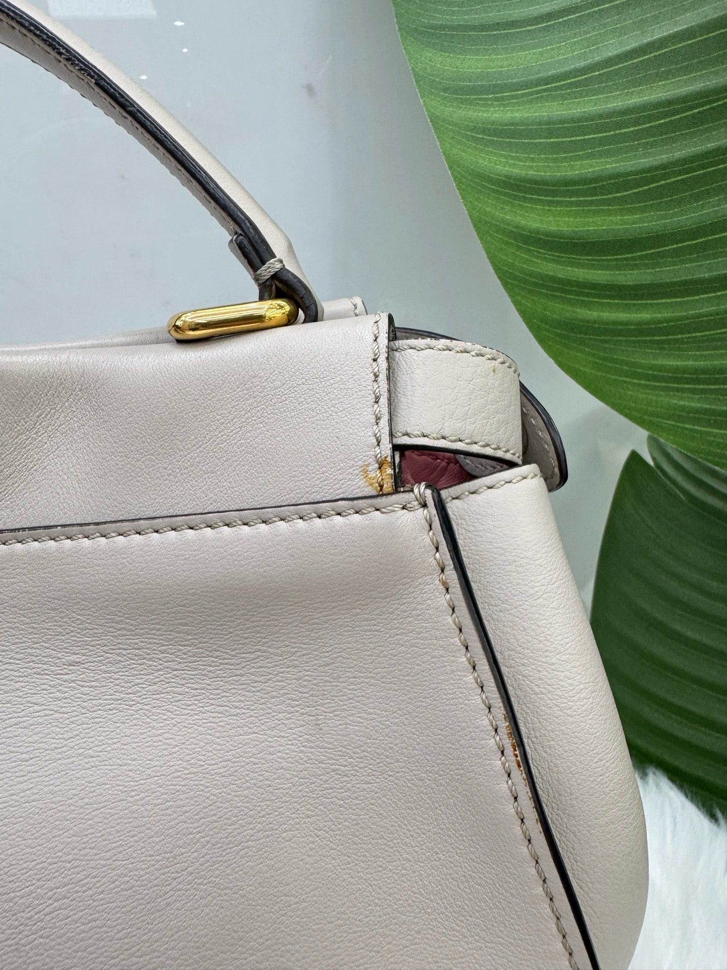 Fendi - Peekaboo - Leather - Grey - (medium)