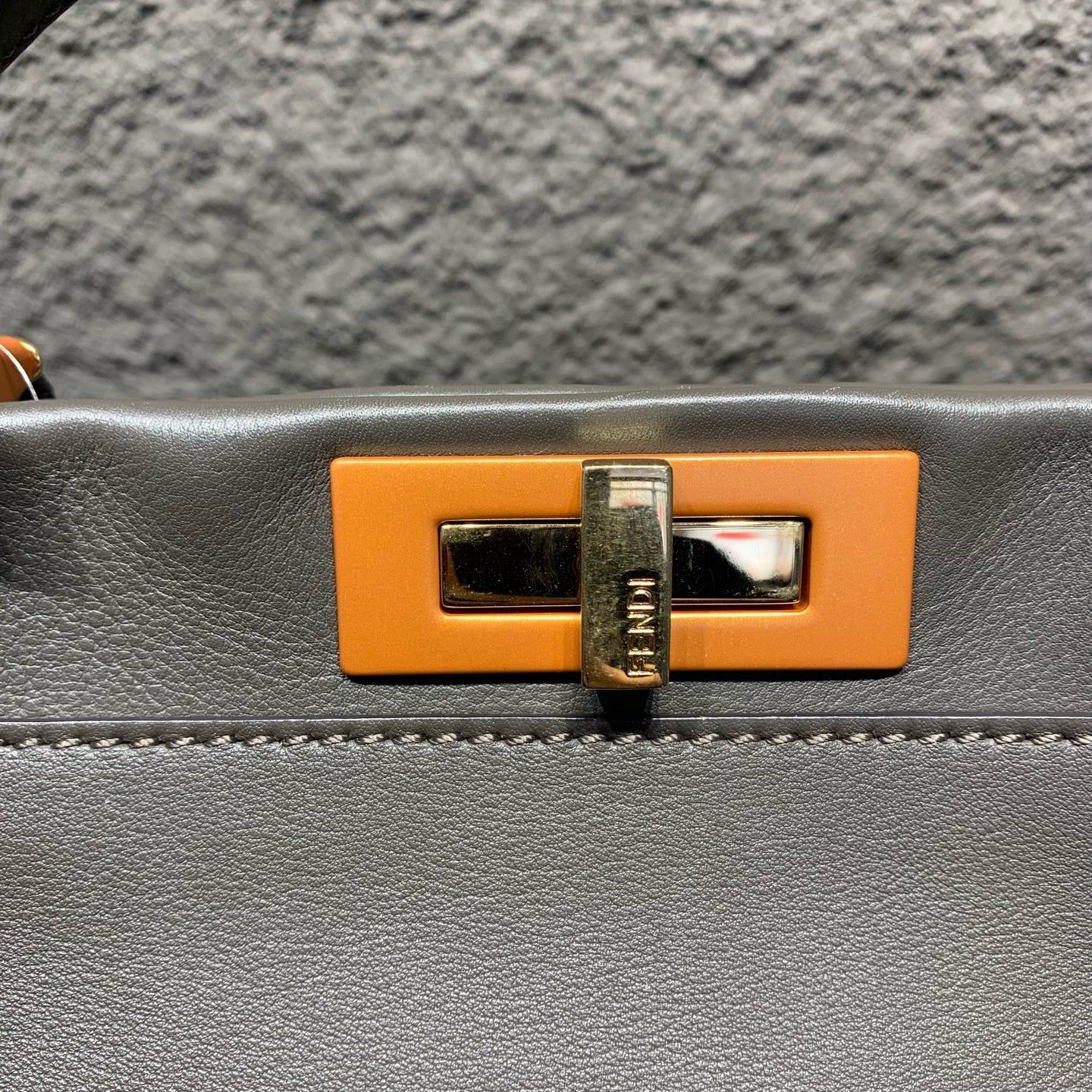Fendi - Peekaboo - Leather - Grey - (medium)