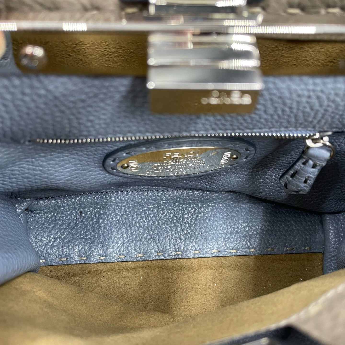 Fendi - Peekaboo - Leather - Grey - (mini)