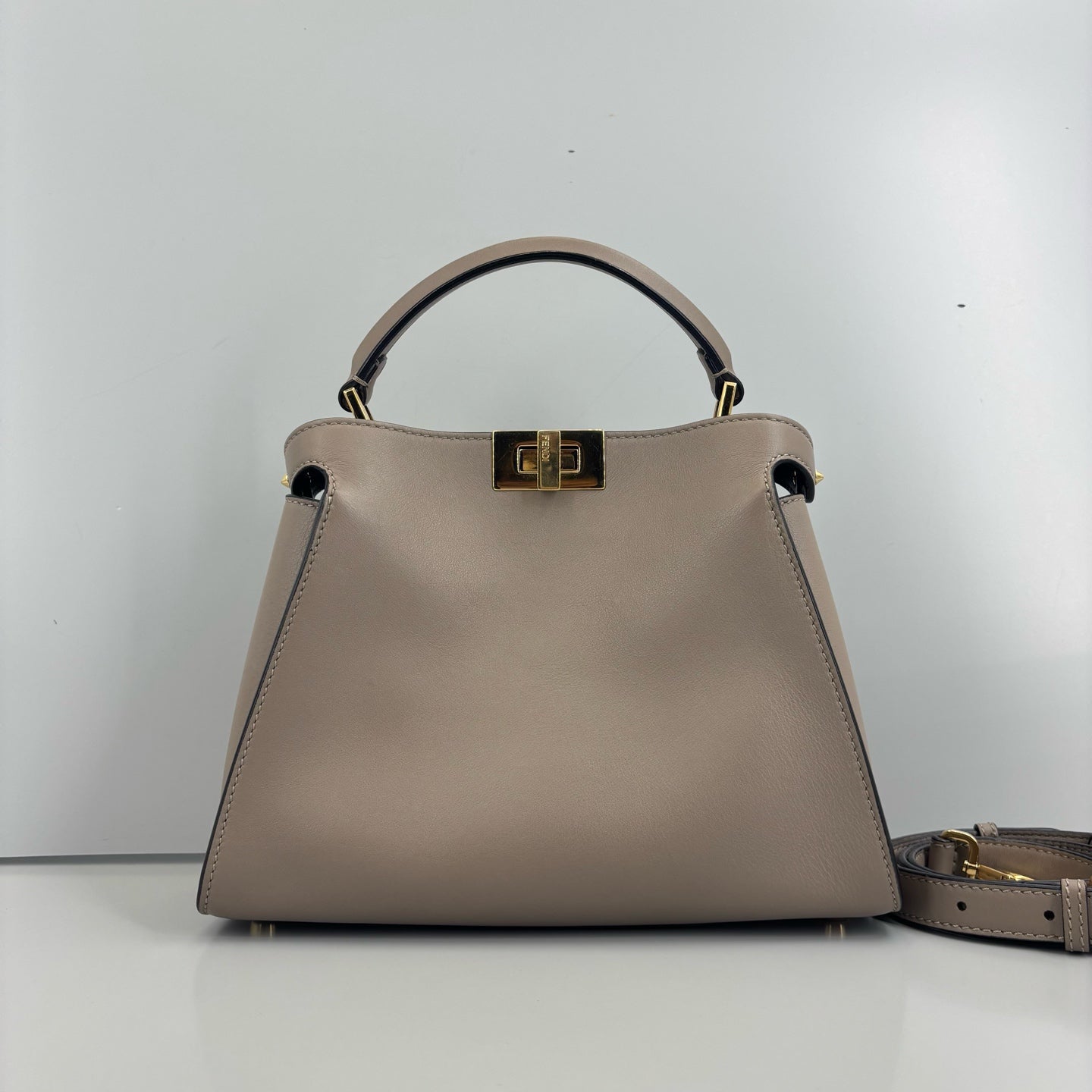 Fendi - Peekaboo - Leather - Grey - (Small)