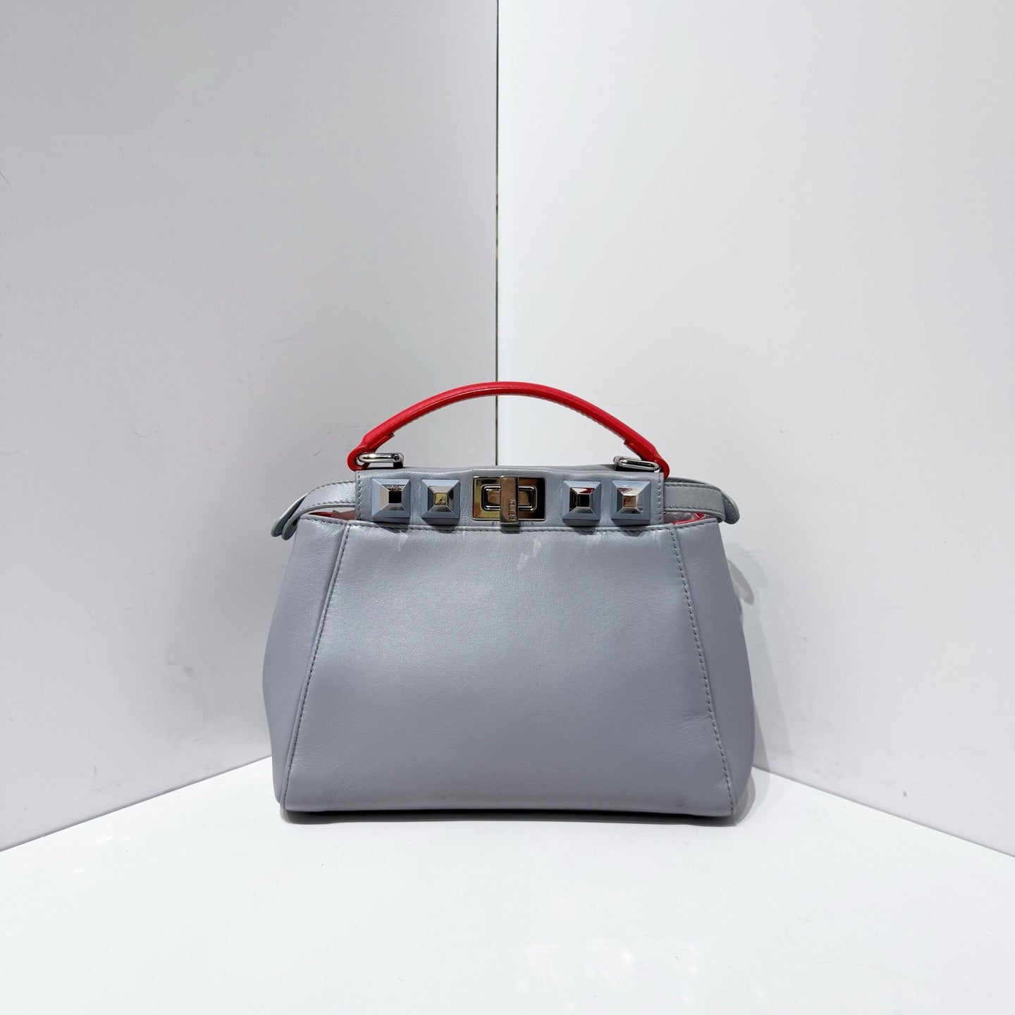 Fendi - Peekaboo - Leather - Grey - (small)