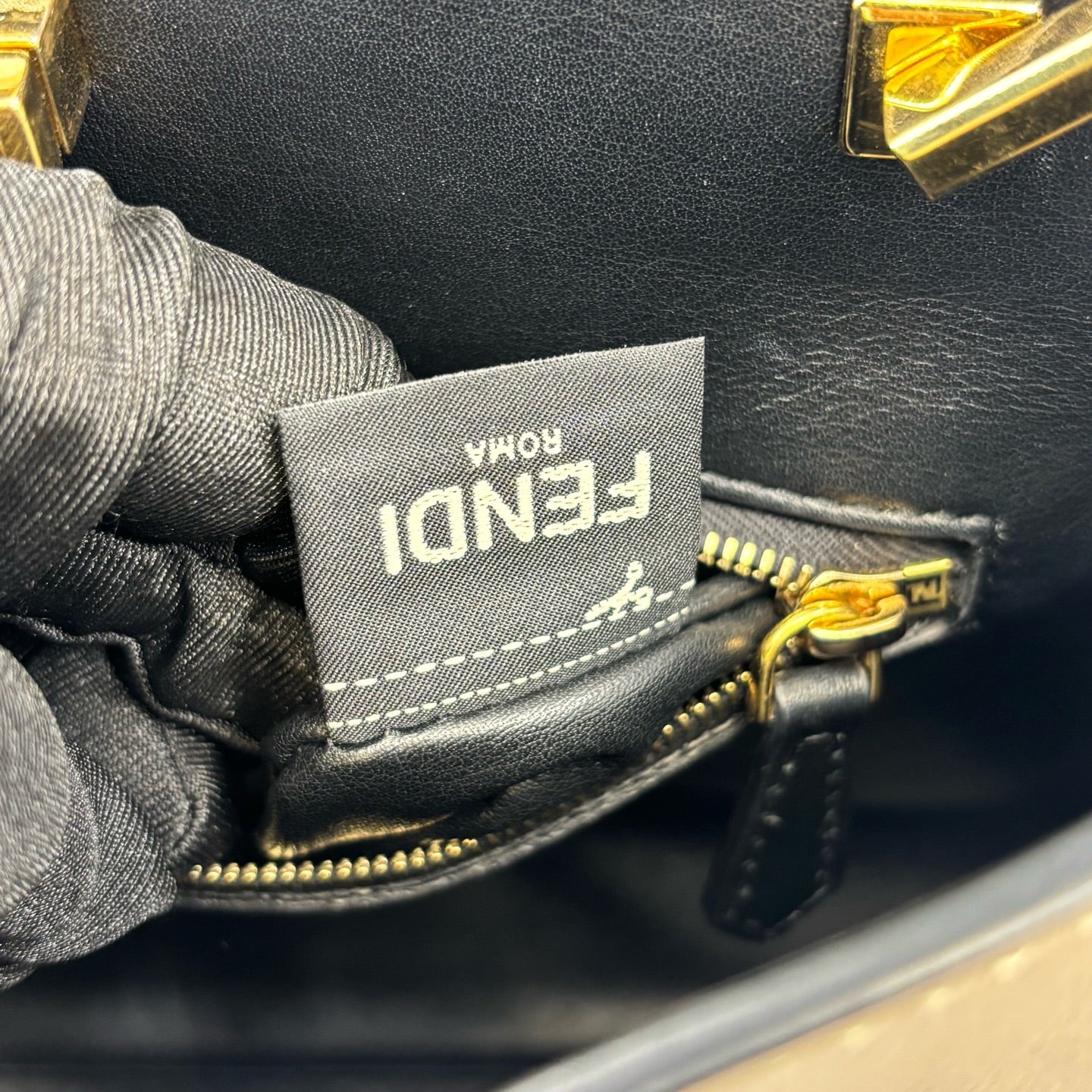 Fendi - Peekaboo - Leather - Grey - (Small)