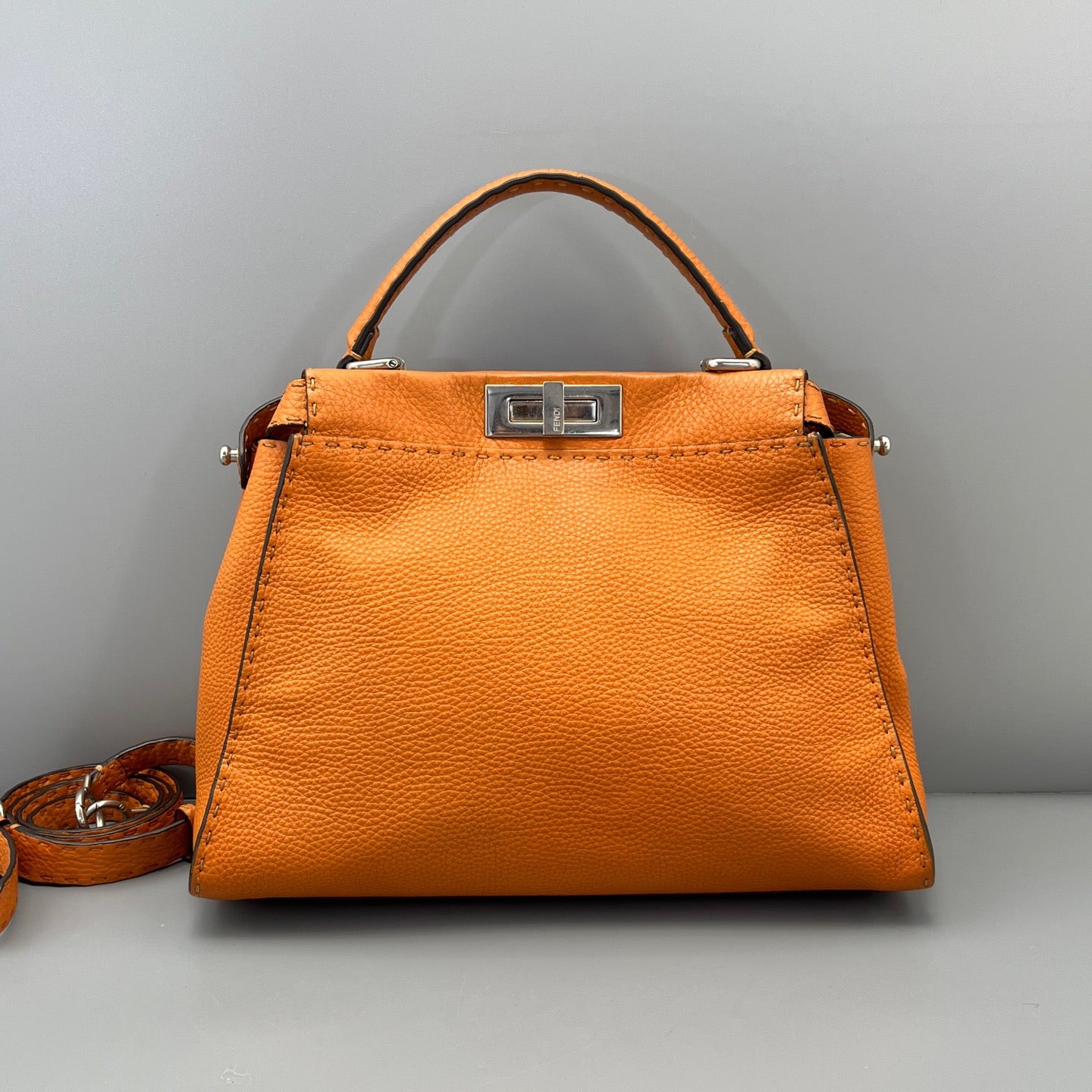 Fendi - Peekaboo - Leather - Orange - (medium)