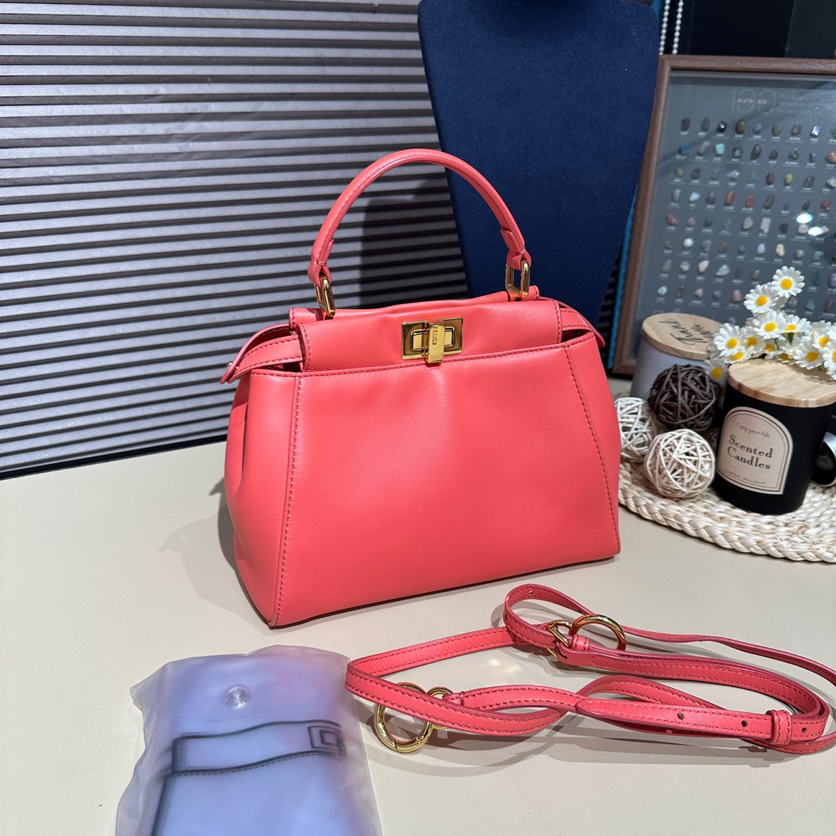 Fendi - Peekaboo - Leather - Orange - (Small)