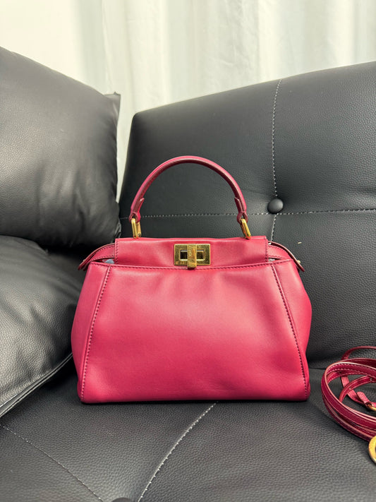 Fendi - Peekaboo - Leather - Pink