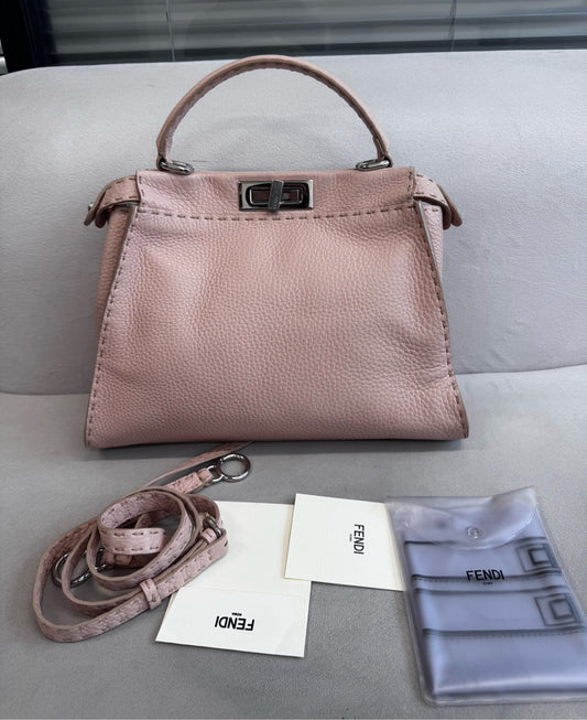Fendi - Peekaboo - Leather - Pink - (medium)