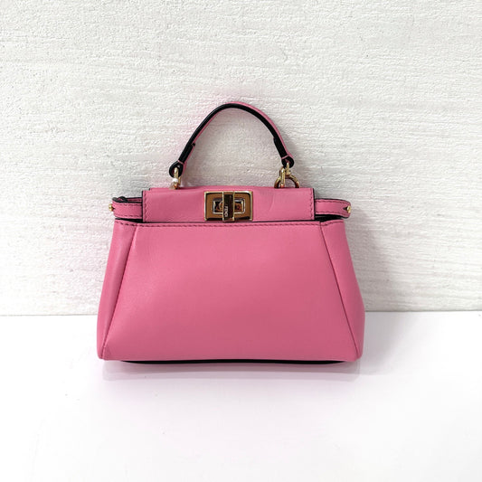 Fendi - Peekaboo - Leather - Pink - (mini)