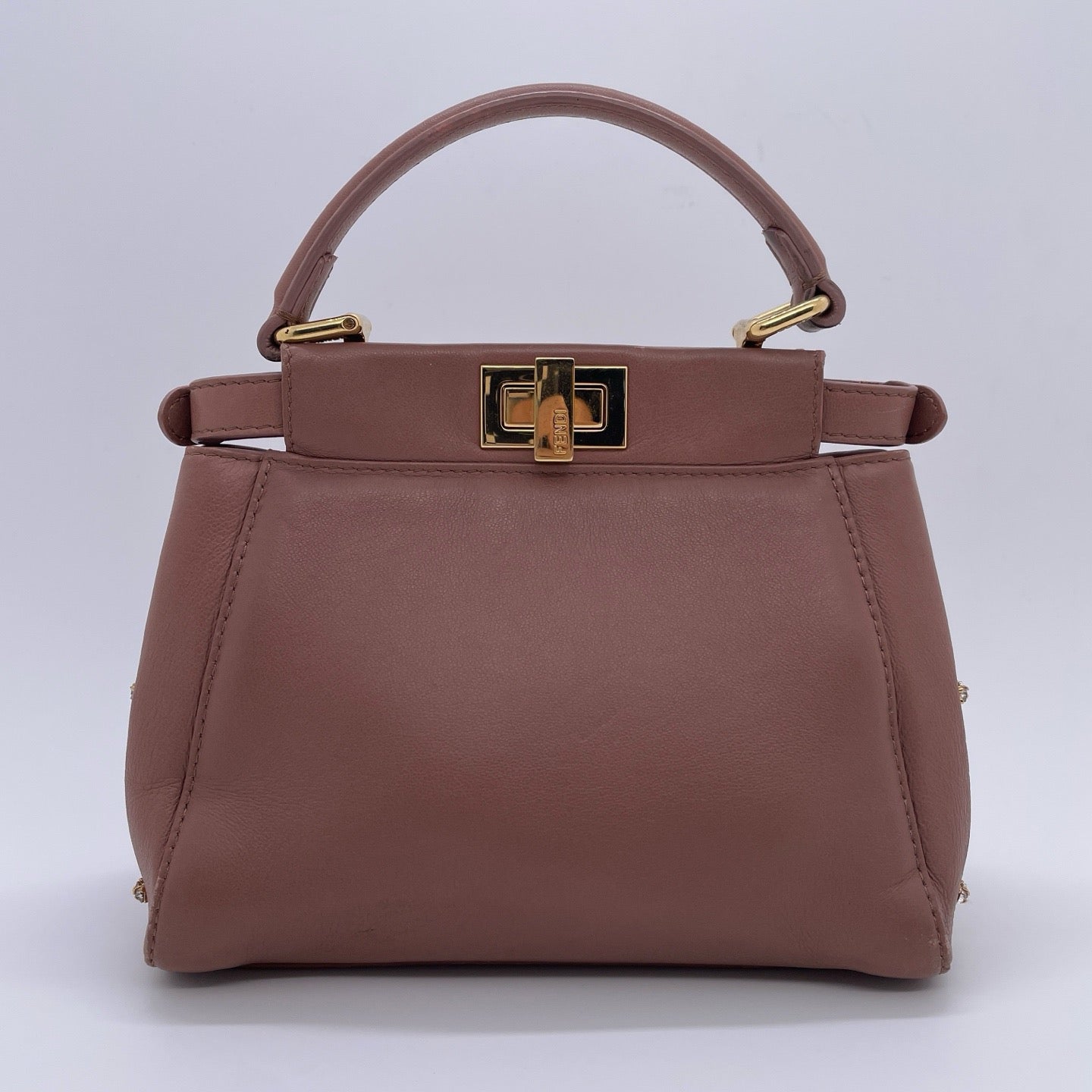 Fendi - Peekaboo - Leather - Pink - (mini)