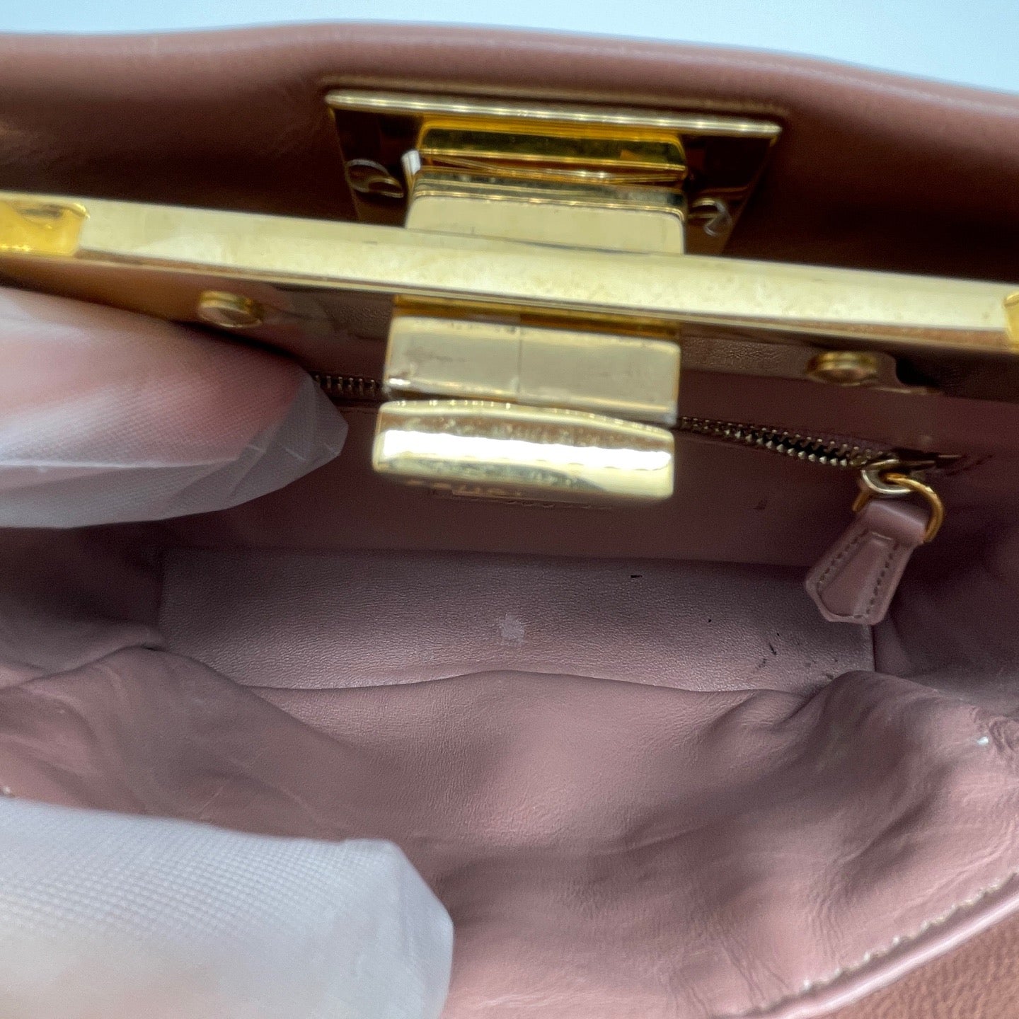 Fendi - Peekaboo - Leather - Pink - (mini)