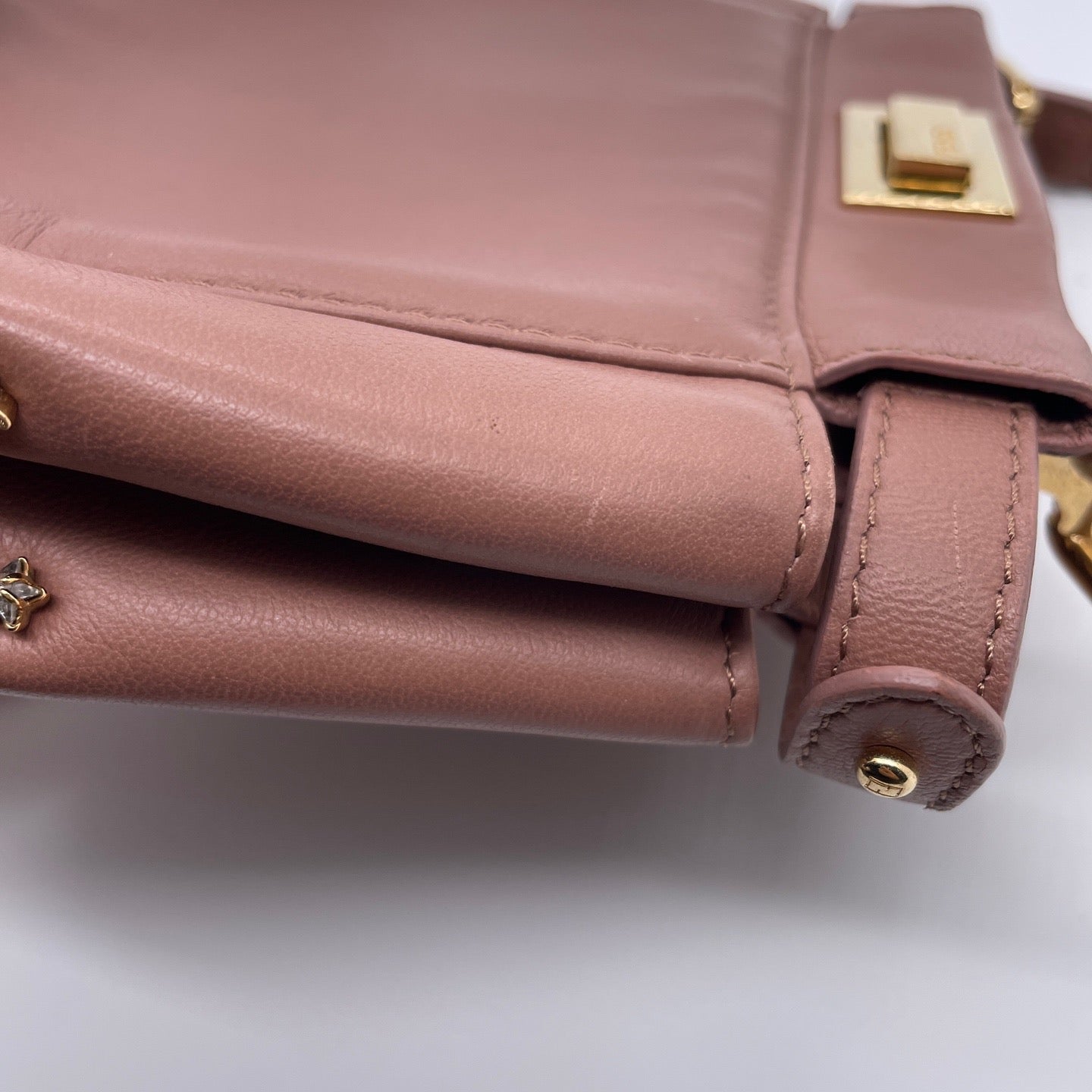 Fendi - Peekaboo - Leather - Pink - (mini)