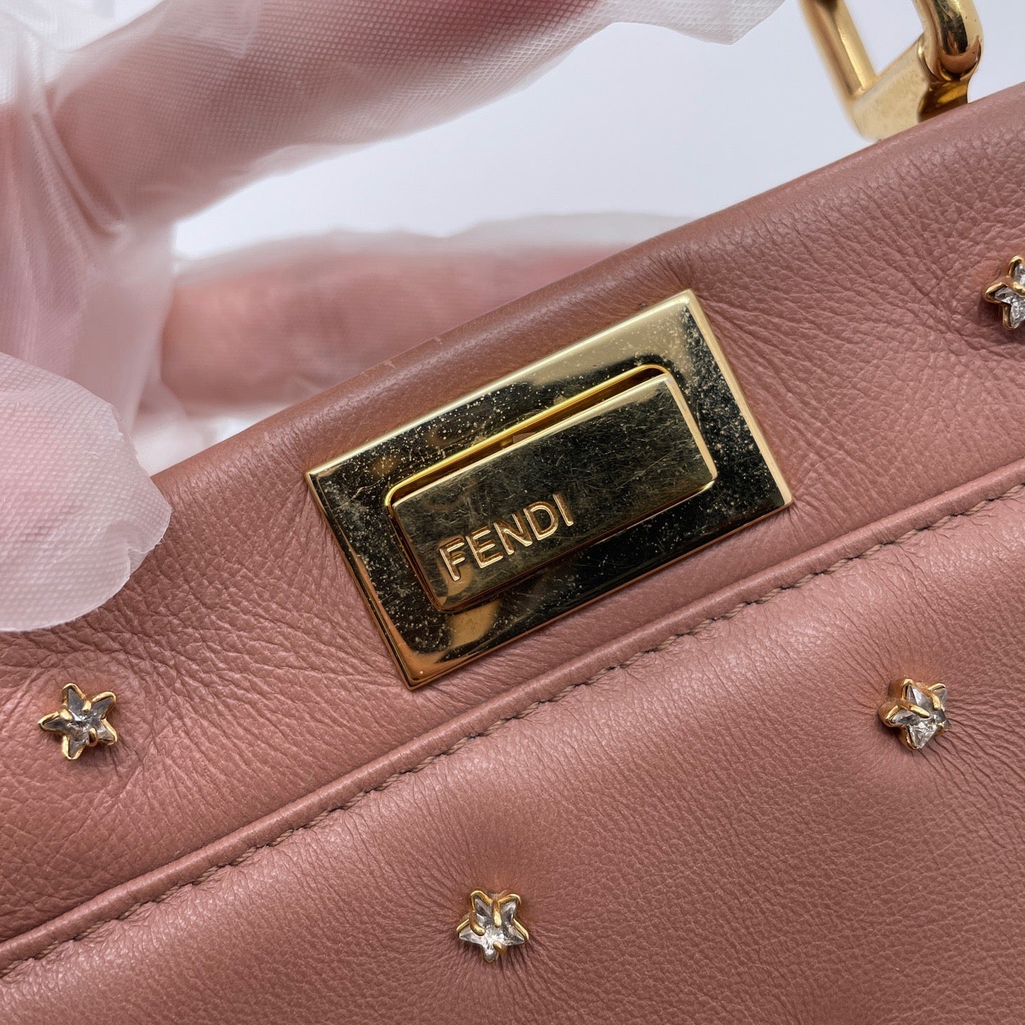 Fendi - Peekaboo - Leather - Pink - (mini)