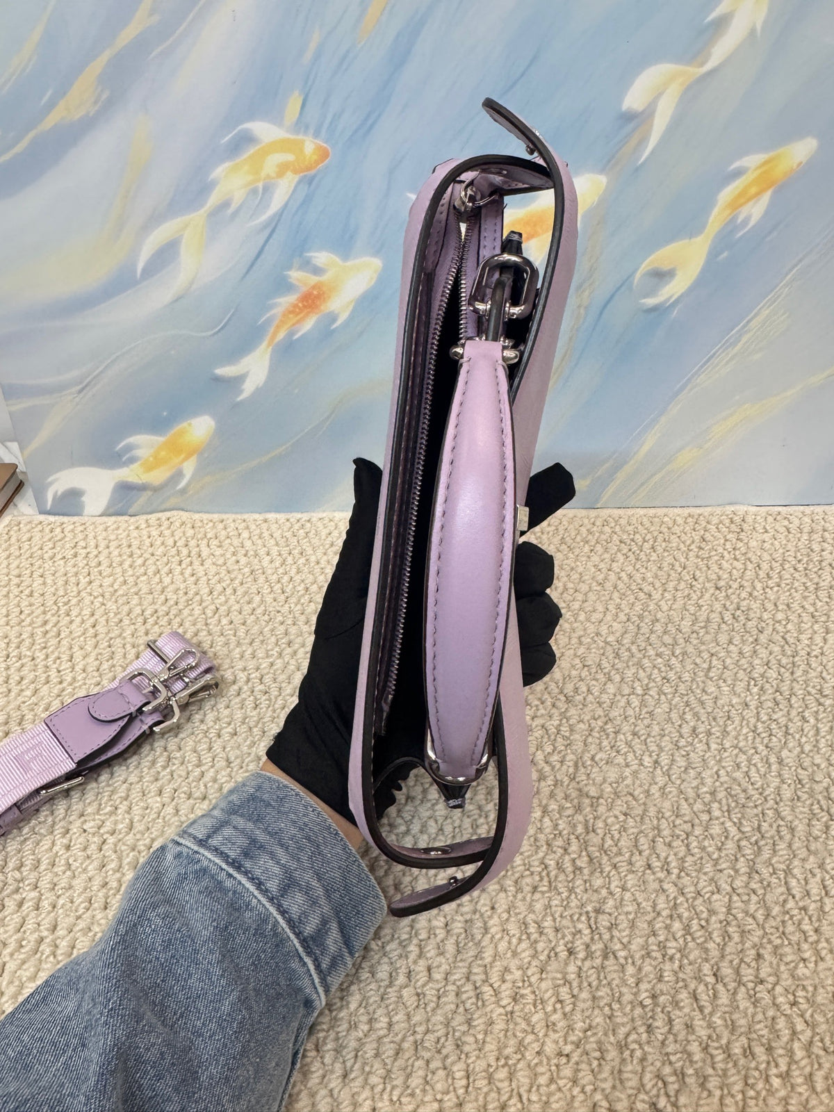 Fendi - Peekaboo - Leather - Purple - (mini)