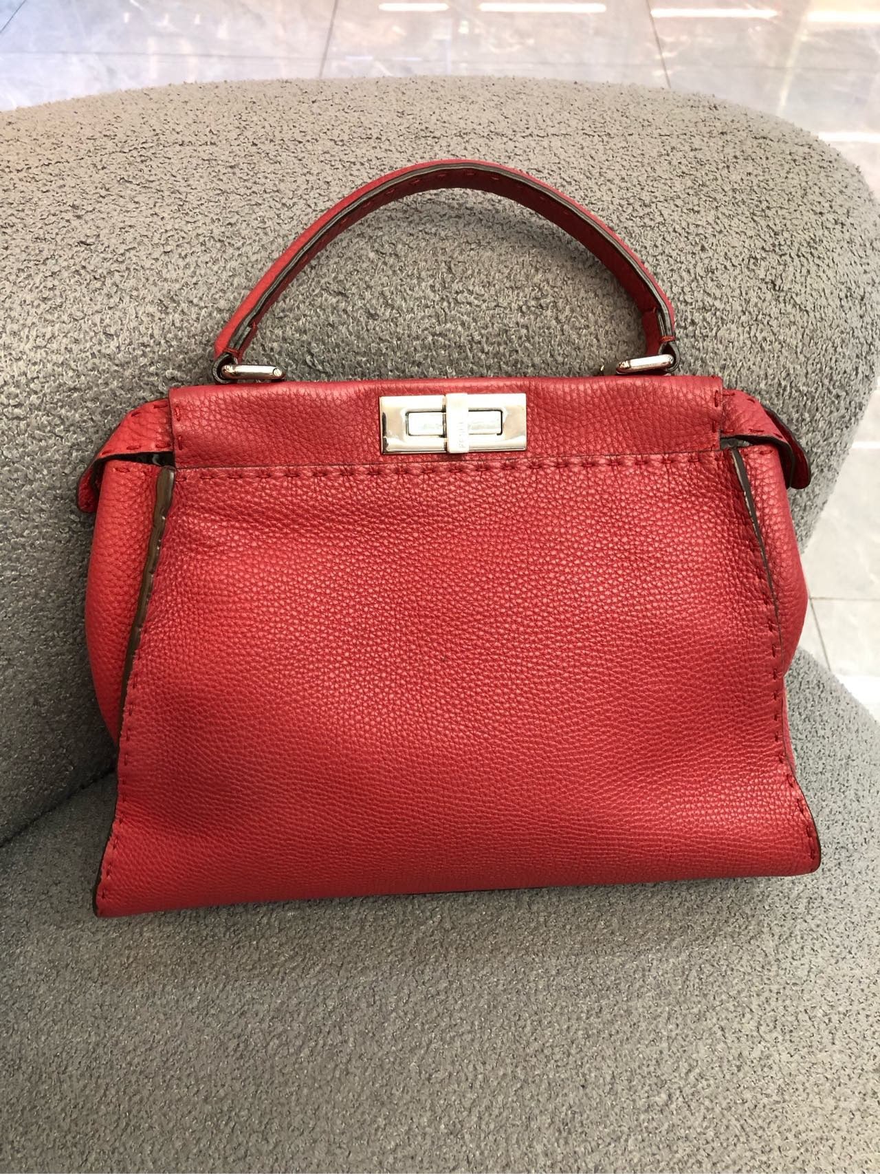 Fendi - Peekaboo - Leather - Red - (medium)
