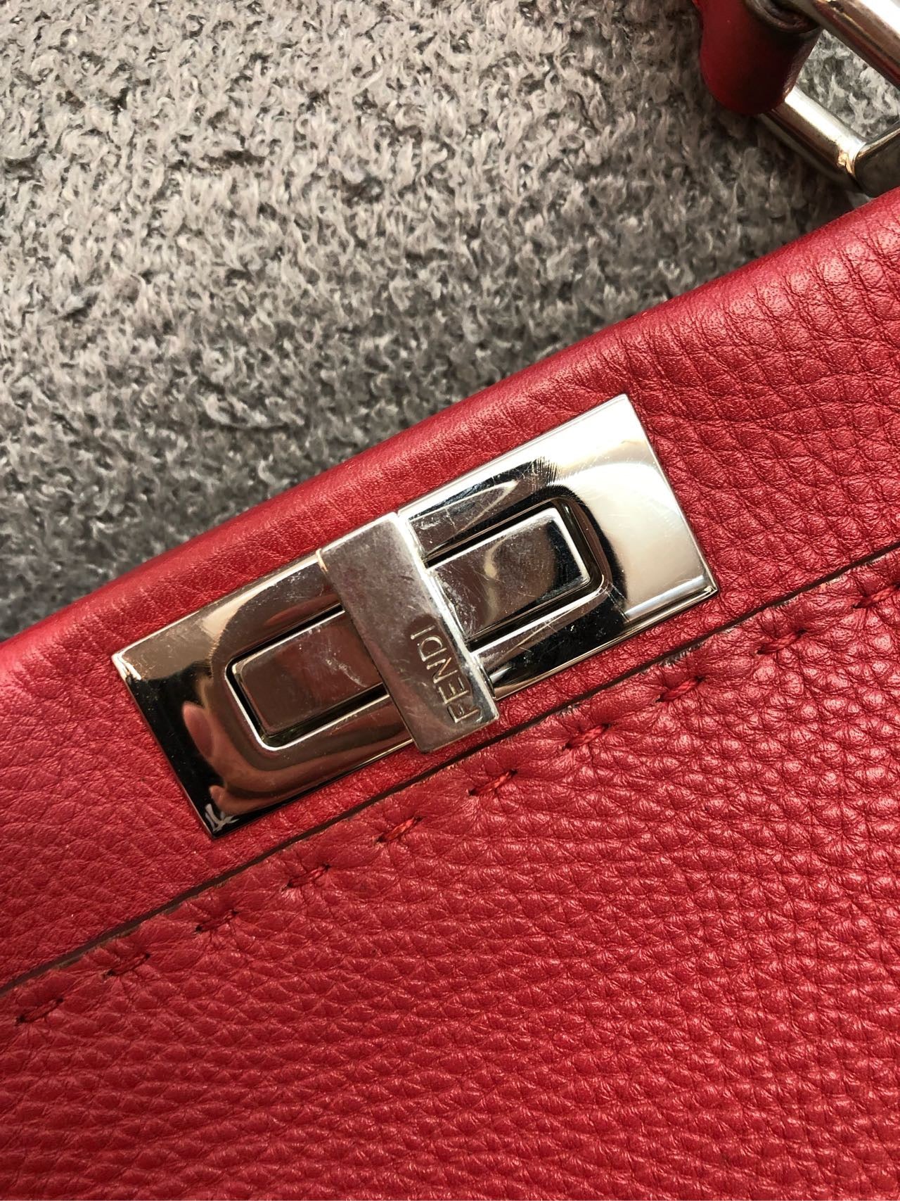 Fendi - Peekaboo - Leather - Red - (medium)