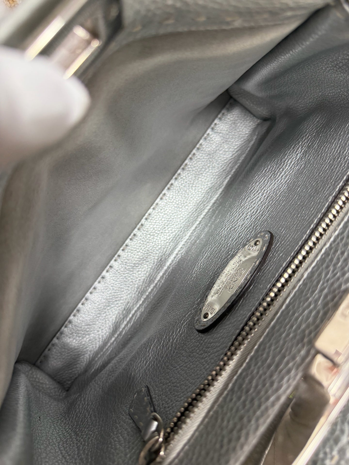 Fendi - Peekaboo - Leather - Silver - (small)