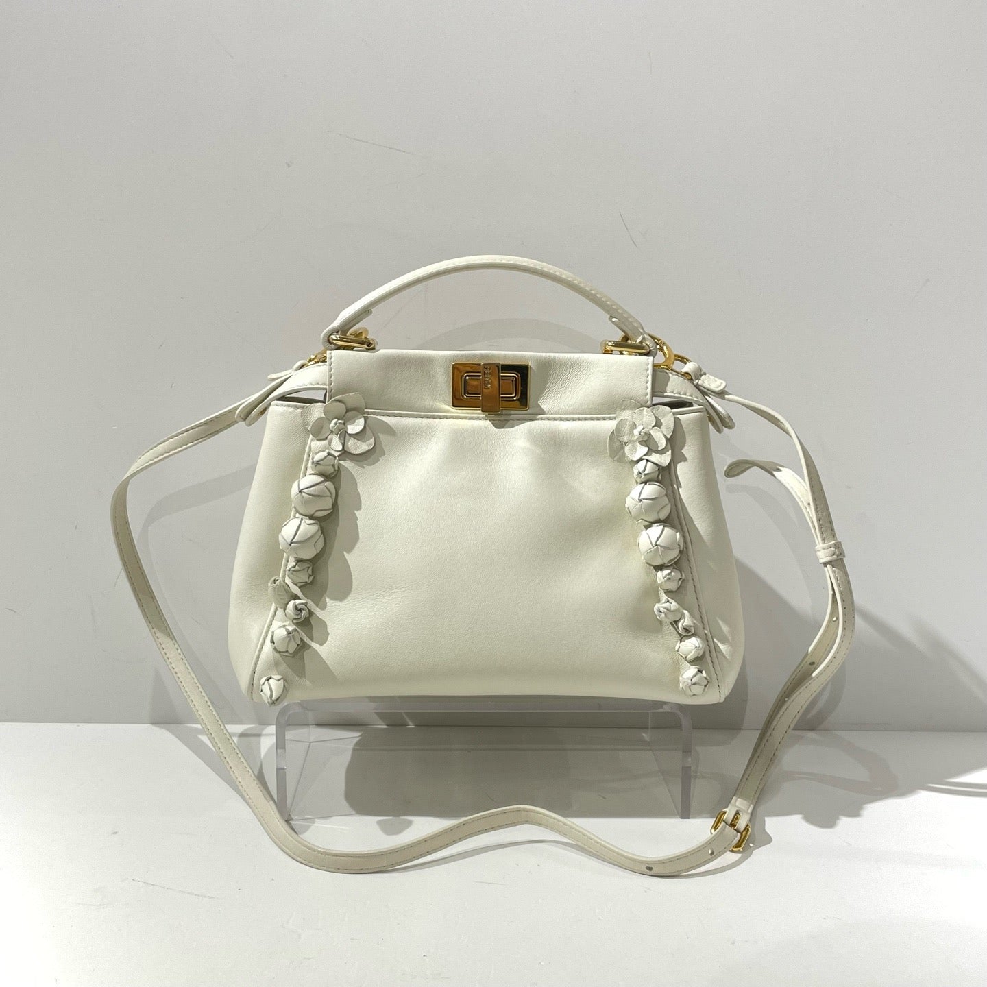 Fendi - Peekaboo - Leather - White - (mini)