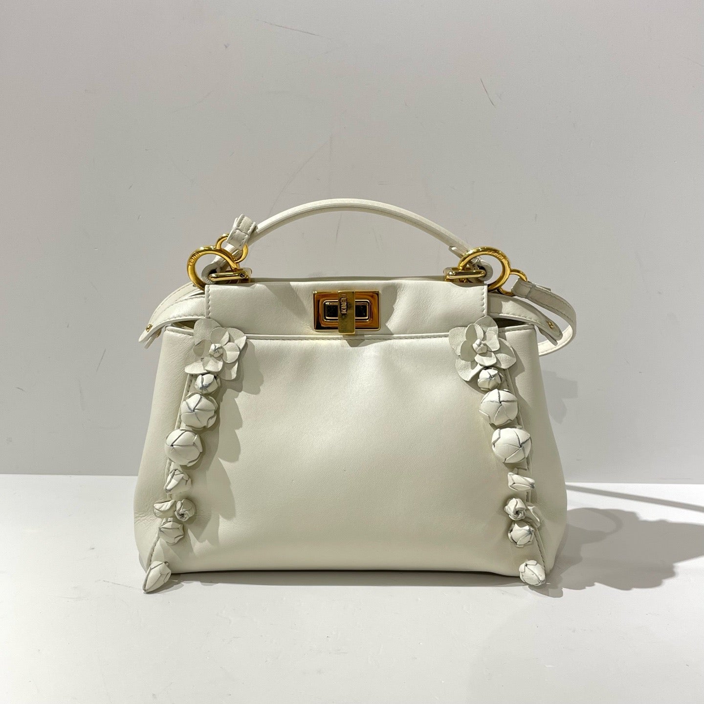 Fendi - Peekaboo - Leather - White - (mini)