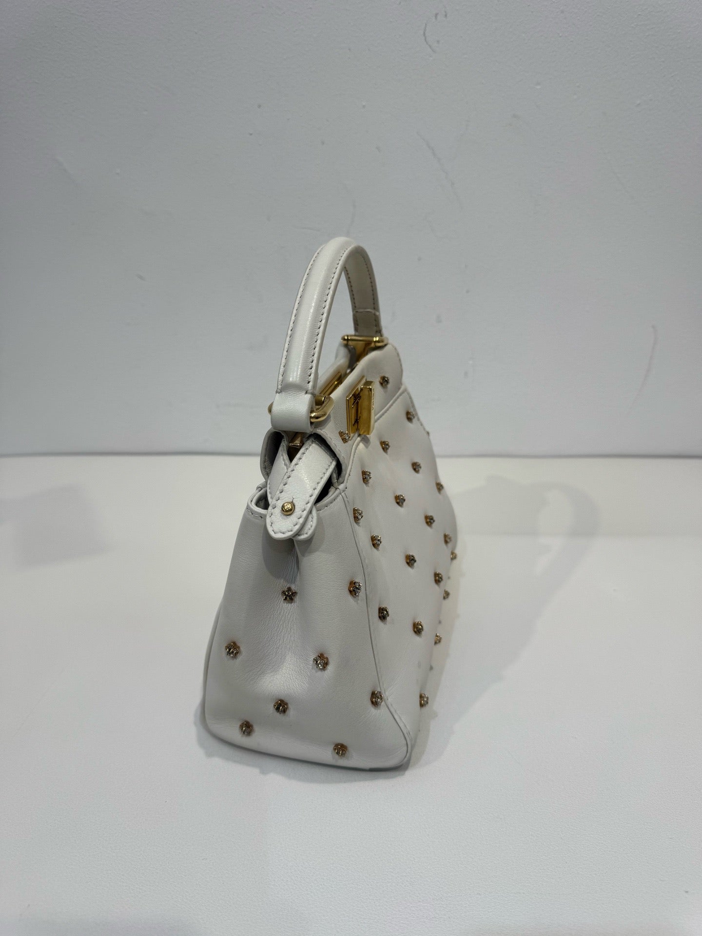 Fendi - Peekaboo - Leather - White - (mini)
