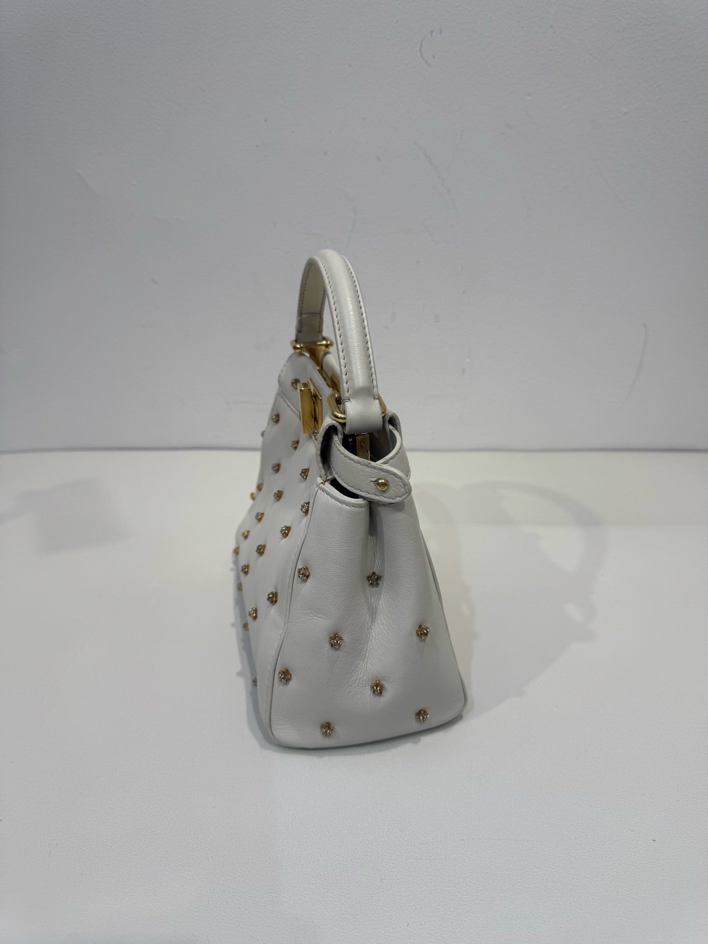Fendi - Peekaboo - Leather - White - (mini)