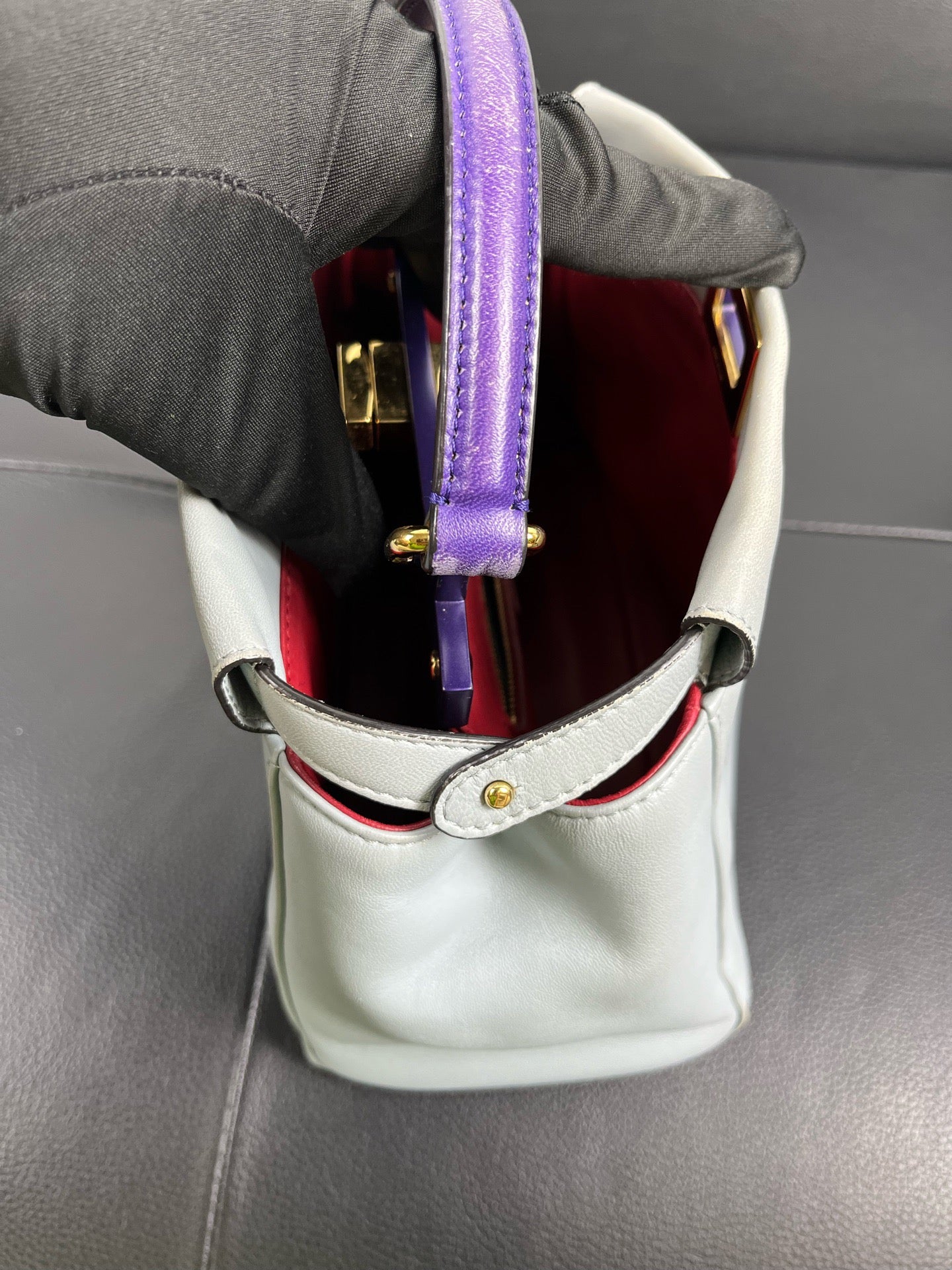 Fendi - Peekaboo - Leather - White - (small)