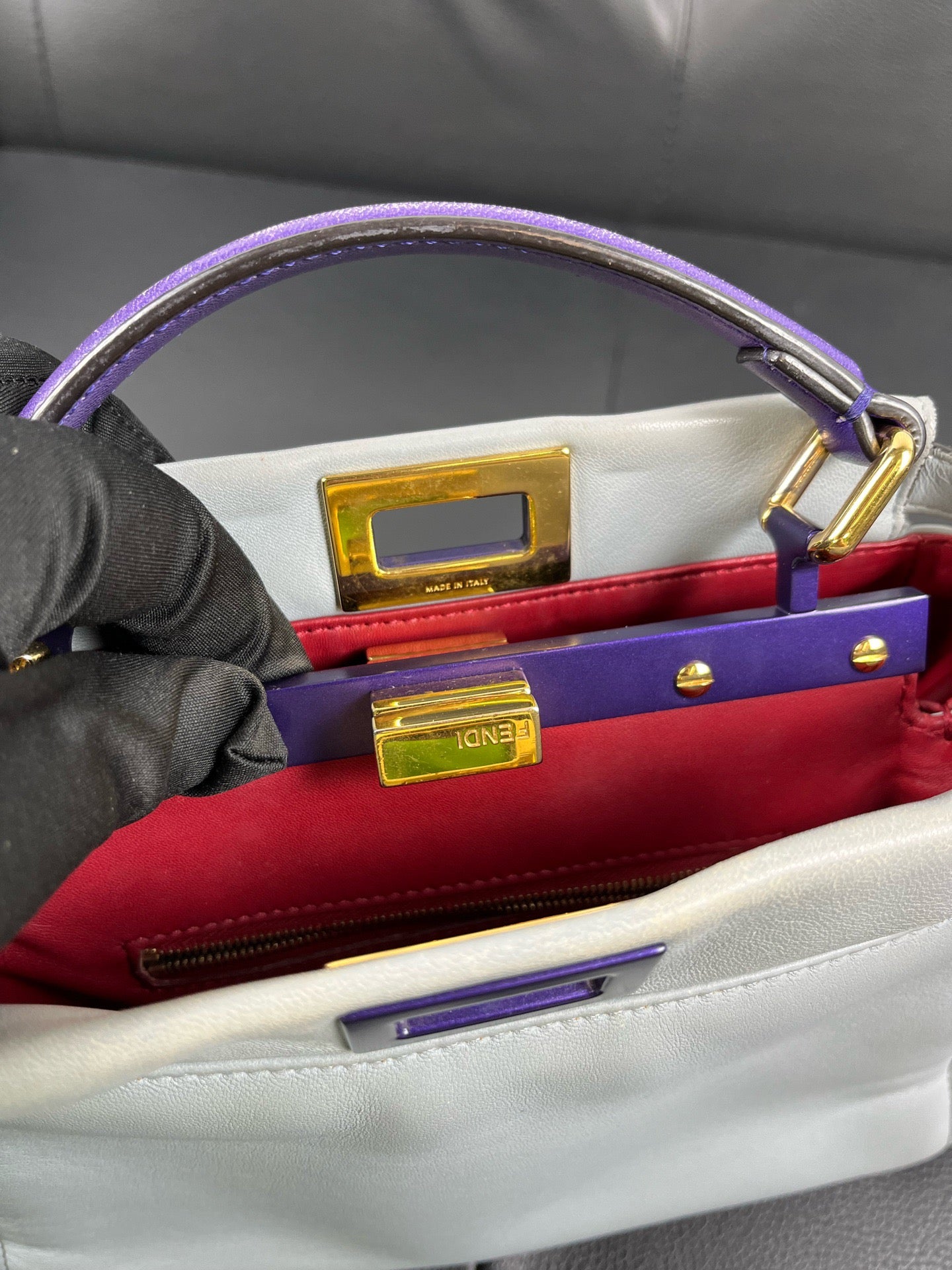 Fendi - Peekaboo - Leather - White - (small)