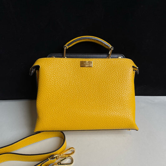 Fendi - Peekaboo - Leather - Yellow - (Medium)