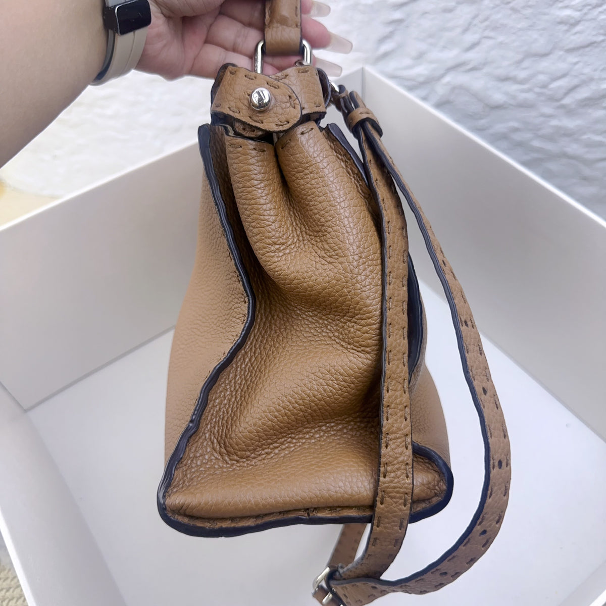 Fendi - Peekaboo Medium - Leather - Camel - (medium)