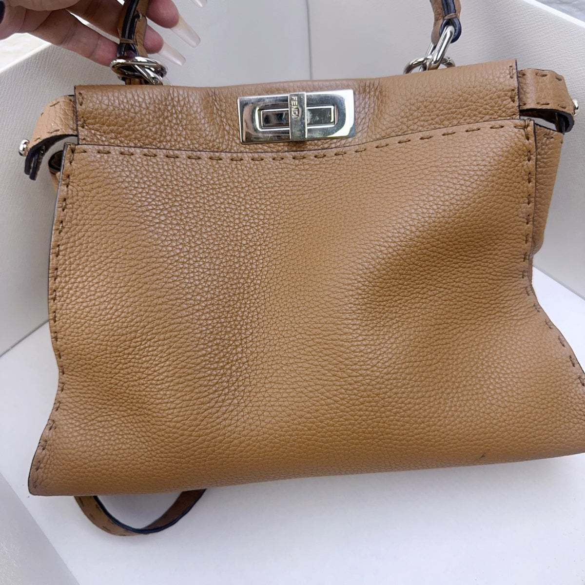 Fendi - Peekaboo Medium - Leather - Camel - (medium)