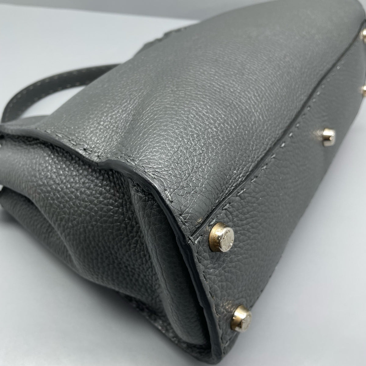 Fendi - Peekaboo Medium - Leather - Grey - (medium)