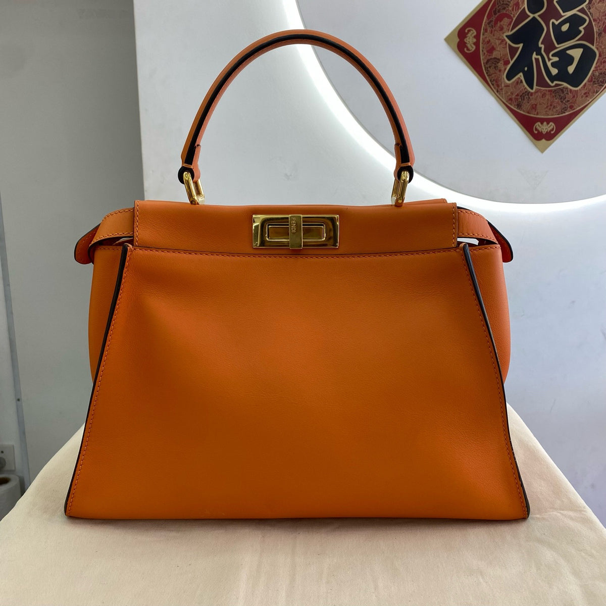Fendi - Peekaboo Medium - Leather - Orange - (medium)