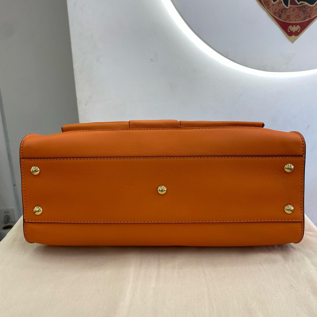Fendi - Peekaboo Medium - Leather - Orange - (medium)