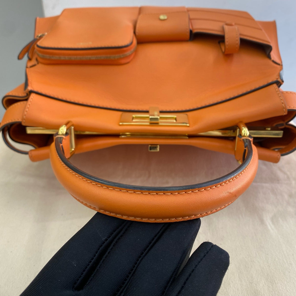 Fendi - Peekaboo Medium - Leather - Orange - (medium)