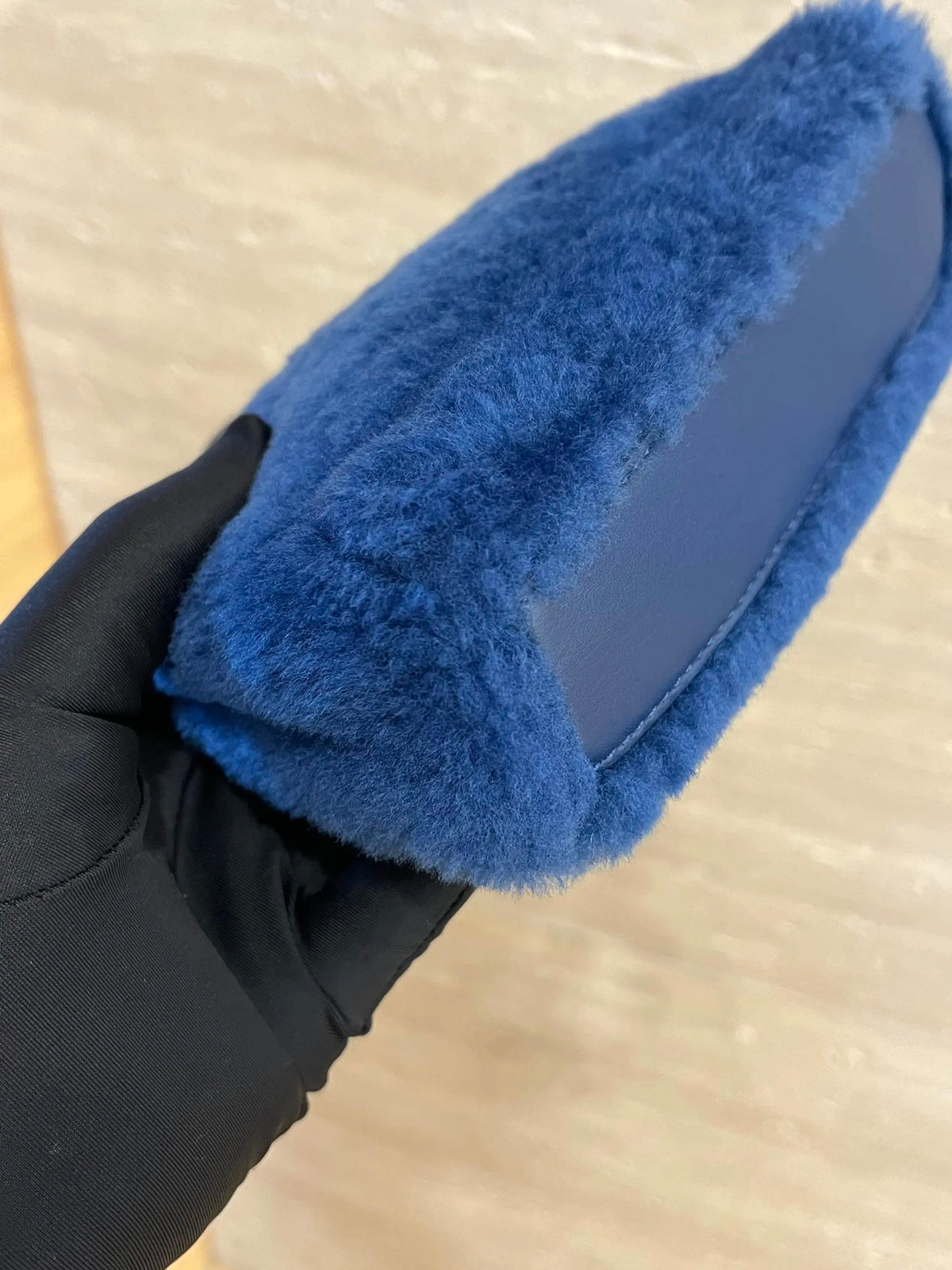Fendi - Peekaboo Micro - Fur - Shearling - Blue - (mini)